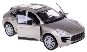 PORSCHE MACAN TURBO MODEL METAL WELLY 1:34-39 ZŁOTY