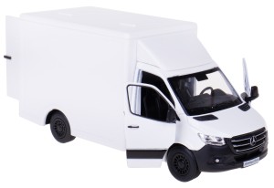 MERCEDES-BENZ SPRINTER BOX VAN MODEL METALOWY KINSMART BIAŁY 1:48