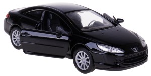 PEUGEOT 407 COUPE MODEL METAL WELLY 1:34/39 CZARNY