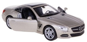 MERCEDES-BENZ SL 500 2012 MODEL METALOWY WELLY 1:34-39 Z DACHEM ZŁOTY