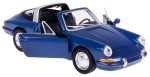 PORSCHE 911 TARGA 1977 MODEL METAL WELLY 1:34/39 NIEBIESKI