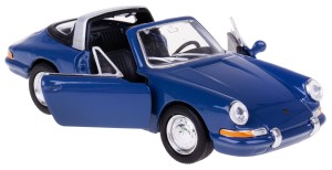 PORSCHE 911 TARGA 1977 MODEL METAL WELLY 1:34/39 NIEBIESKI