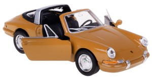 PORSCHE 911 TARGA 1977 MODEL METAL WELLY 1:34/39 BRĄZOWY