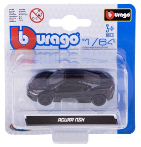 HONDA ACURA NSX MODEL METALOWY BBURAGO 1:64 CZARNY