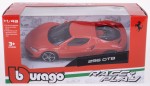 FERRARI 296 GTB BBURAGO MODEL METALOWY 1:43 CZERWONY