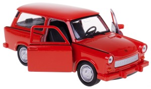 TRABANT 601 KOMBI MODEL METALOWY WELLY PRL 1:34/39 CZERWONY