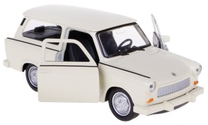TRABANT 601 KOMBI MODEL METALOWY WELLY PRL 1:34/39 KREMOWY
