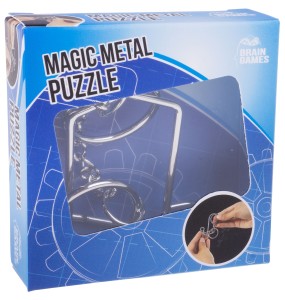 UKŁADANKA LABIRYNT PRZEPLATANKA PUZZLE METALOWE 3D IQ GRA LOGICZNA MIX