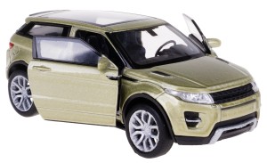 RANGE ROVER EVOQUE MODEL METALOWY WELLY 1:34-39 ZIELONY