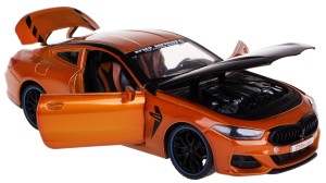  AUTO SPORTOWE GT 4MATIC 1:24 MODEL METAL 20 CM NAPĘD ŚWIATŁO DŹWIĘK POMARAŃ