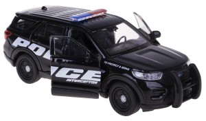  FORD EXPLORER 2023 MODEL METALOWY WELLY 1:34-39 POLICJA