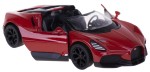  BUGATTI MISTRAL CABRIO 1:36 MODEL METALOWY KINSMART CZERWONY