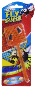 PACKA ŁAPKA ŻELOWA NA MUCHY 18,5 CM PRZYLEPNA STICKY FLY SPLATTER POMARAŃCZ