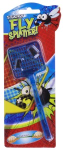  PACKA ŁAPKA ŻELOWA NA MUCHY 18,5 CM PRZYLEPNA STICKY FLY SPLATTER NIEBIESKI