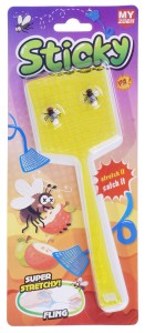  PACKA ŁAPKA ŻELOWA NA MUCHY 19,5 CM PRZYLEPNA STICKY FLY ŻÓŁTY