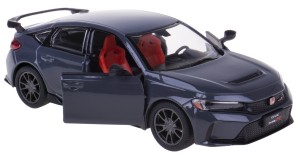 HONDA CIVIC TYPE R 2024 1:36 MODEL METALOWY KINSMART SZARY