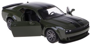 DODGE CHALLENGER SRT JAILBREAK MODEL METALOWY MSZ 1:34-39 ZIELONY