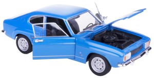 1969 FORD CAPRI MODEL METAL WELLY 1:24 NIEBIESKI