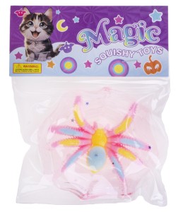 PAJĄK Z PAJĘCZYNĄ ŻELOWY 9 CM SQUISHY GNIOTEK DO ŚCISKANIA NR1