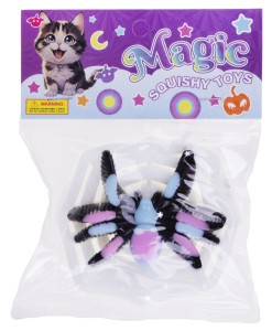 PAJĄK Z PAJĘCZYNĄ ŻELOWY 9 CM SQUISHY GNIOTEK DO ŚCISKANIA NR4