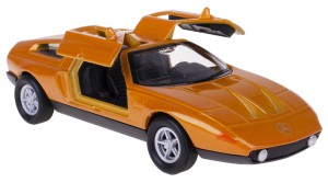  MERCEDES-BENZ C 111 -II MODEL METAL WELLY 1:34-39 POMARAŃCZOWY