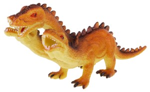 SMOK TRZYGŁOWY 19 CM FIGURKA DRAGON ZABAWKA GUMOWA NR 1