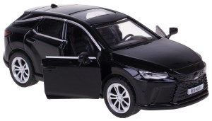 LEXUS RX500H MODEL METAL PLASTIK 1:43 Z NAPĘDEM ŚWIATŁO DŹWIĘK CZARNY 