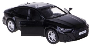 AUDI RS7 MODEL METAL PLASTIK 1:43 Z NAPĘDEM ŚWIATŁO DŹWIĘK CZARNY