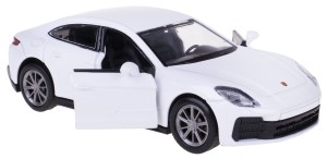 PORSCHE PANAMERA MODEL METAL PLASTIK 1:43 Z NAPĘDEM ŚWIATŁO DŹWIĘK BIAŁY