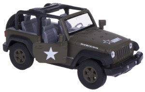 JEEP WRANGLER RUBICON WOJSKOWY MODEL METAL WELLY
