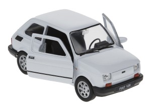 FIAT 126 P MODEL METALOWY WELLY 1:32/39 MALUCH BIAŁY