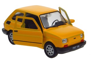 FIAT 126 P MODEL METALOWY WELLY MALUCH 1:32-39 ŻÓŁTY