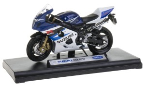 SUZUKI GSX-R750 MODEL METAL-PLASTIK WELLY MOTOR 1:18