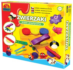 ZWIERZAKI MASA PLASTYCZNA ZESTAW 13EL KID'S DOUGH