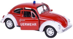VOLKSWAGEN BEETLE STRAŻ METALOWY MODEL WELLY 1:34-39 GARBUS