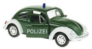 VOLKSWAGEN BEETLE POLICJA METAL WELLY 1:34/39 GARBUS