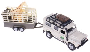 LAND ROVER DEFENDER SAFARI METALOWY Z PRZYCZEPKĄ !