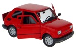 FIAT 126 MODEL METALOWY WELLY 1:21 MALUCH CZERWONY