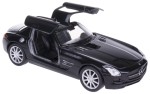 MERCEDES-BENZ SLS AMG MODEL METAL WELLY 1:34 CZARNY