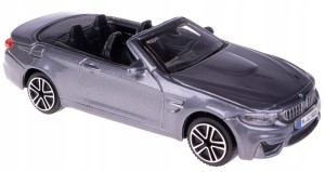 BMW M4 CABRIO MODEL METAL BBURAGO 1:43 GRAFITOWY #42