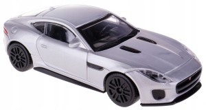  JAGUAR F-TYPE R COUPE MODEL METALOWY BBURAGO 1:43 SREBRNY #13