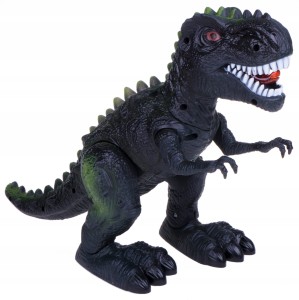 TYRANOZAUR DINOZAUR CHODZĄCY ŚWIATŁO DŹWIĘK ZIELONY