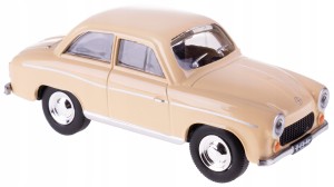 SYRENA 104 MODEL METALOWY KOLEKCJA PRL 1:43 KREMOWY
