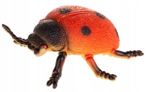 BIEDRONKA INSEKTY OWADY ROBALE GUMOWE Z GROSZKIEM