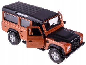 LAND ROVER DEFENDER 110 MODEL METAL BBURAGO 1:32 POMARAŃCZOWY