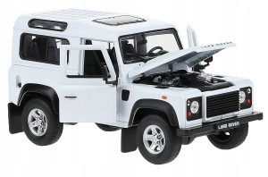 LAND ROVER DEFENDER MODEL METALOWY WELLY 1:24 BIAŁY