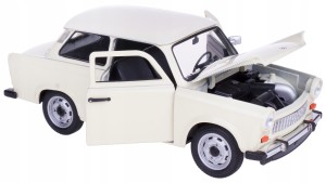 TRABANT 601 MODEL METALOWY WELLY 1:24 KREMOWY