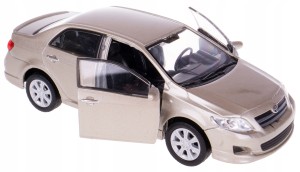TOYOTA COROLLA 2009 MODEL METALOWY WELLY 1:34/39 ZŁOTY