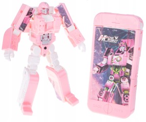 ROBOT TRANSFORMACJA TELEFON KOMÓRKOWY DŹWIĘKI RÓŻO