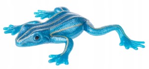 ŻABA PERŁOWA ZABAWKA GUMOWA KOLOR NIEBIESKA 12CM